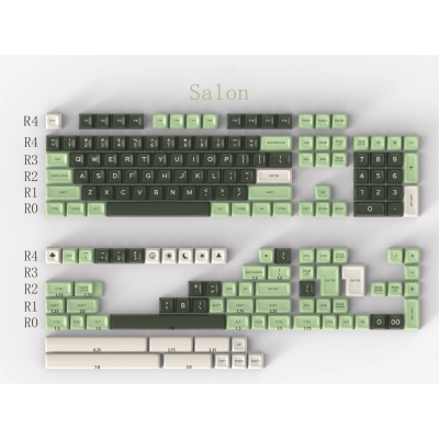 GMK Salon 104+69 SA Profile ABS Doubleshot Keycaps Set for Cherry MX Mechanical Gaming Keyboard